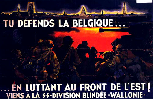 Affiche « You defend Belgium » : document de propagande
